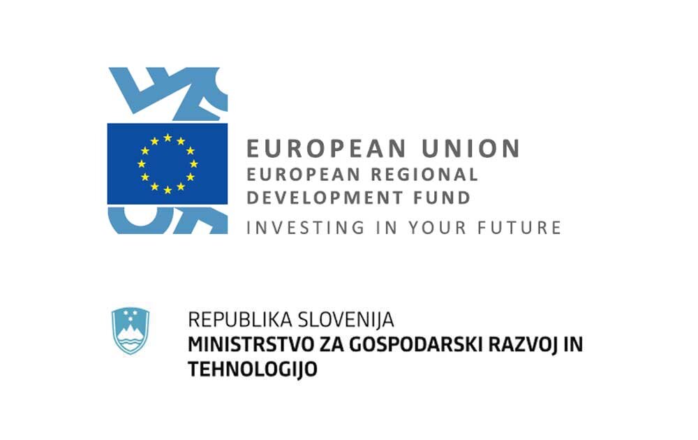European Union / European Regional Development Fund / Investing in your future and Republic of Slovenia / Ministry of Economic Development and Technology